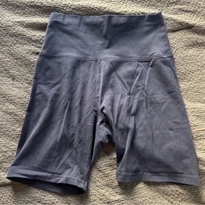 High-Waisted Balck Biker Shorts